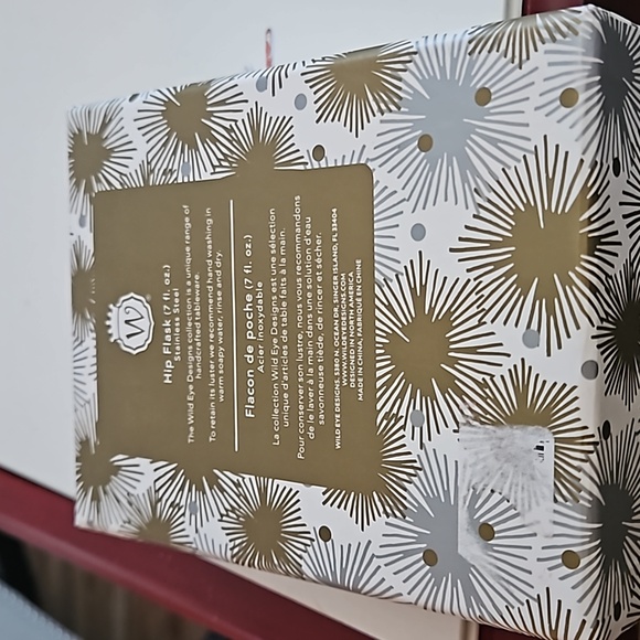 Wild Eye Designs Stainless Steel Yule Fuel Hip Flask - Picture 2 of 2